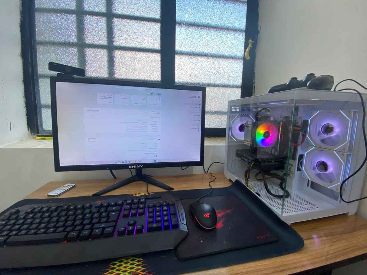 للبيع pc كامل سعر 600 بي مجال
مواصفات pc
معالج رايزن 5 2600
مدربورد رايزن
كارت شاشه 1650ti 4g
رام 16 2×8
وكاميرا فيس اي دي فتح بثوث وتصوير العاب 2k 60fps
هاردين موجود بي اول
SSD m.2 128g
وثاني
HHD 4T
يعني 4000 كيكه
باور سبلاي 600W
مبرد هوائي
كيس مثل ما موضح بل صوره جماله وياها 5 فان جي بي ار تحكم بل ضوه بل ريمونت وياها ميز مكتبي وكرسي متحرك مريح و USB يشغلك 15 دقيقه وشاشه نوع SHINY حجم 24 تردد 75 هرتز وكيم باس ويا 3 أشهر شراي تعال خاص او راسل بل واتساب
***********
