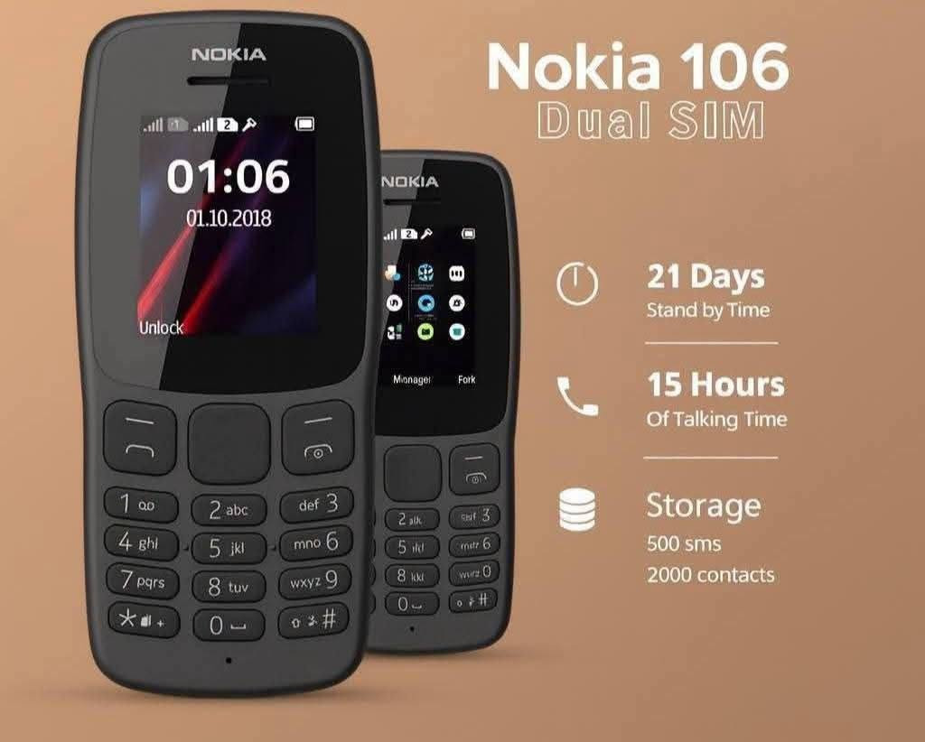 نوكيا 106 4g فيتنامي الاصلي🔥
صناعة فيتنامية 👍
مميزات الموبايل 
🟢بطارية ٨٠٠ مللي امبير 
🟢يدعم ٢ شريحة
🟢الذاكرة الداخلية ٤ ميجا 
🟢كشاف ليد 
🟢يدعم الراديو 
🟢يدعم تسجيل ٢٠٠٠ أسم بذاكرة الهاتف


**إذا كنت صاحب هذا الإعلان وتريد حذفه لأي سبب، رجاءا أرسل رسالة إلى الدعم الفني**