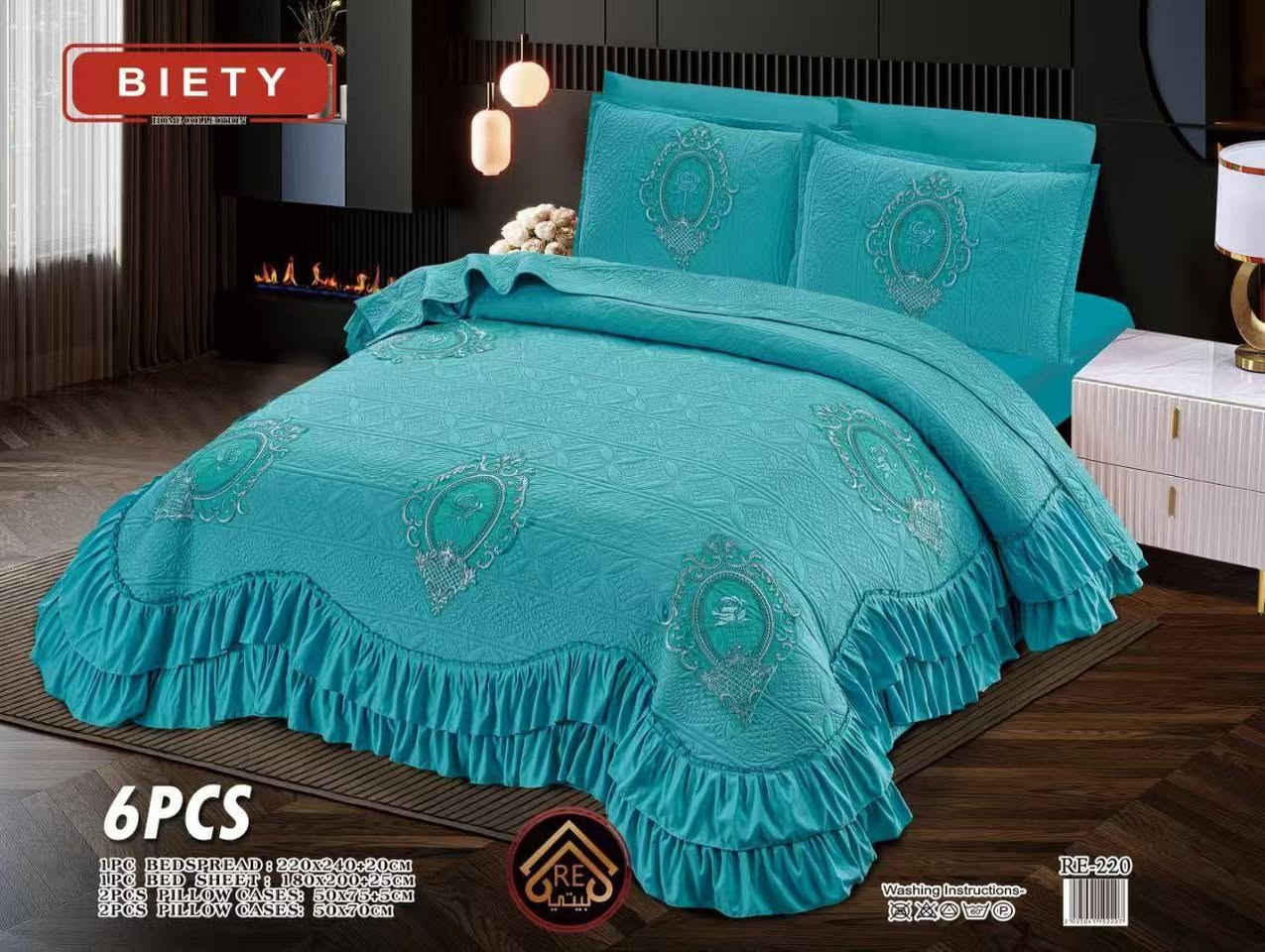 *❤️‍🔥اللهم صل على محمد وآل محمد❤️‍🔥*
*فرشه مقرنص نفرين 6 قطعه داير كرشكش تطريز بارز ثقيل*
قياس فرشه 220x240 
قياس تلبيسه 180x200
وجه مخده مشجر  50x70 
وجه مخده  ساده 70x50
*🔥بسعر 40

L


**إذا كنت صاحب هذا الإعلان وتريد حذفه لأي سبب، رجاءا أرسل رسالة إلى الدعم الفني**