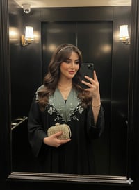 عباية نسائي • ١٦٣-١٦٥ سم • مطرزة صدر