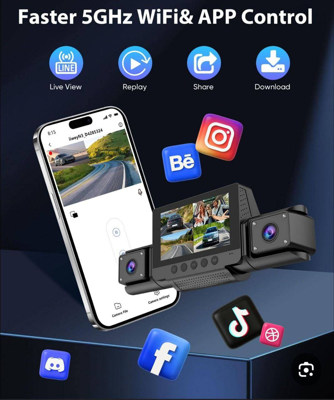 داش كام 4 كامرات اول تم 65
المواصفات الرئيسية: دقه 4k
رجعت توفرت قطعه وحده فقط
✅  بعدسات أربع: تسجل في نفس الوقت من الأمام والخلف واليمين واليسار لتوفير تغطية شاملة بزاوية 360°.بدقه تصوير امامي 4k
✅ واي فاي مدمج وتحكم عبر التطبيق: يمكن توصيل الكاميرا مباشرة بالجوال لمشاهدة البث المباشر، أو استعراض المقاطع وتحميلها بسهولة.
✅ رؤية ليلية فائقة: مزودة بتقنية الأشعة تحت الحمراء لتسجيل واضح حتى في الظلام التام.
✅ مراقبة على مدار الساعة أثناء الوقوف: تبدأ بالتسجيل تلقائيًا عند اكتشاف حركة أو صدمة أثناء توقف السيارة.
✅ تسجيل مستمر مع مستشعر G-Sensor: تسجّل بشكل متواصل وتحفظ المقاطع المهمة تلقائيًا عند حدوث تصادم.
✅ سهل التركيب لانه من منفذ الولاعة
✅

📌 الأسئلة الشائعة (FAQ):

س1: هل تسجل كاميرا XC401 جميع الاتجاهات في نفس الوقت؟
نعم، تقوم بالتسجيل من الأمام والخلف واليمين واليسار في آنٍ واحد بدقة عاليه الوضوح 

س2: هل يمكنني التحكم بالكاميرا من خلال الجوال؟
نعم، بفضل خاصية الواي فاي المدمجة يمكنك الاتصال بها عبر التطبيق لمشاهدة البث المباشر وضبط الإعدادات وتحميل المقاطع.

س3: هل تحتوي على خاصية الرؤية الليلية؟
بالتأكيد، تتميز كاميرا XC401 برؤية ليلية عالية الجودة باستخدام مستشعرات الأشعة تحت الحمراء لتوفير وضوح ممتاز في الإضاءة المنخفضة.

س4: ما فائدة ميزة مراقبة السيارة أثناء الوقوف؟
تحافظ على أمان سيارتك عند التوقف من خلال التسجيل التلقائي عند حدوث أي حركة أو صدمة، مع حفظ المقاطع المهمة تلقائيًا.

س5: هل يتم حذف المقاطع القديمة تلقائيًا؟
نعم، بفضل خاصية التسجيل المتواصل (Loop Recording) يتم استبدال المقاطع القديمة بشكل تلقائي، إلا في حال اكتشاف تصادم حيث يتم حفظ المقطع تلقائيًا
تعمل بنضام شحن وشاحنه تايبسي للستفسار تفضل خاص 
متوفر قطعه فقط
سعر 65 الف غير قابل لتفاوض


**إذا كنت صاحب هذا الإعلان وتريد حذفه لأي سبب، رجاءا أرسل رسالة إلى الدعم الفني**