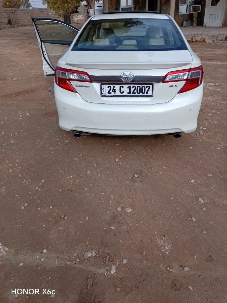 كامري خليجي فول موصفات 2013
للبيع 
كلين بدون ضررر رقم اربيل  
شرط تحويل 
السعر 155
‏‪0774 088 9174‬‏
