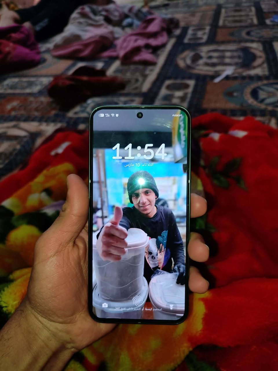 السلام عليكمInfinix GT 30 Pro
استخدام جدآ قليل نضافه 💯 كامل ملحقات نقص بس شاحن نفتح من ال كارتون 2026/1/31 
ذاكره 256 ألرام 12 
ألسعر 335 ألف 🔥
🚙 توصيل لا يوجد
📞 ***********
📍 ألعنوان
بغداد – مدينه صدر
شارع داخل مقابيل سوق الاولة
