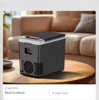 ثلاجه سياره محموله متنقله تشتغل تشتغل ec.dc كهرباء وع السياره للحجز وا...