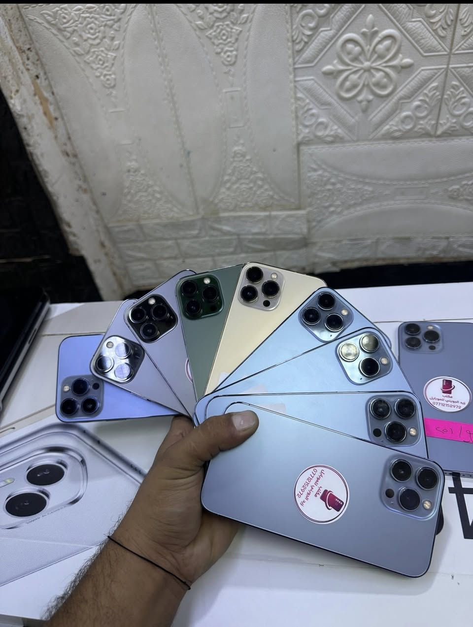 السلام عليكم
تم وصول وجبه جديده من اجهزه الايفون وبضمان 15 يوم🔥

15 بروماكس ذاكره 256 دبل خط باتري 90كارتون وياه سعره 1065 🤍

13 بروماكس ذاكره 512 باتري 91 سعره 700

13 بروماكس دبل خط zaذاكره 256 سعره 715 

13 بروماكس تك خط باتري من 84 لل 96 السعر 675 

12 بروماكس دبل خط باتري من 88 لل 95 سعر 520 

11 بروماكس دبل خط باتري من 89 لل 95 سعره 400

11 بروماكس دبل خط ذاكره 512 باتري 94 سعره 445 

11 عادي دبل خط باتري من88لل 94 سعره 280

11 عادي فيس ايدي متوقف باتري 76 سعره 185

7 بلاص باتري بلادي بل 77 سعره 100 

اكررر ضمان 15 يوم 

ومن الله التوفيق 

عنوان المكتب الشرقاط سوق الموبايلات داخل قيصريه كراج الجرناف وهيجل مكتب زيد الجويني 

***********
***********
