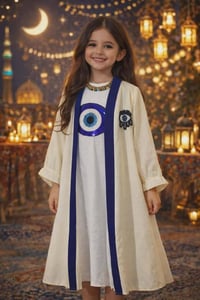 زي رمضاني بناتي • مقاس ٣-١٢ سنة • الصويرة شارع النجمة