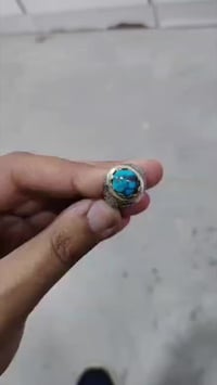 خاتم فيروز سينائي صياغة ايرانيه( قلم زني)  للبيع مكاني بغداد 077307744...