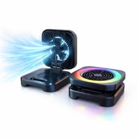 سماعة محمولة • مروحة ثلاث سرعات • بطارية 3000mAh