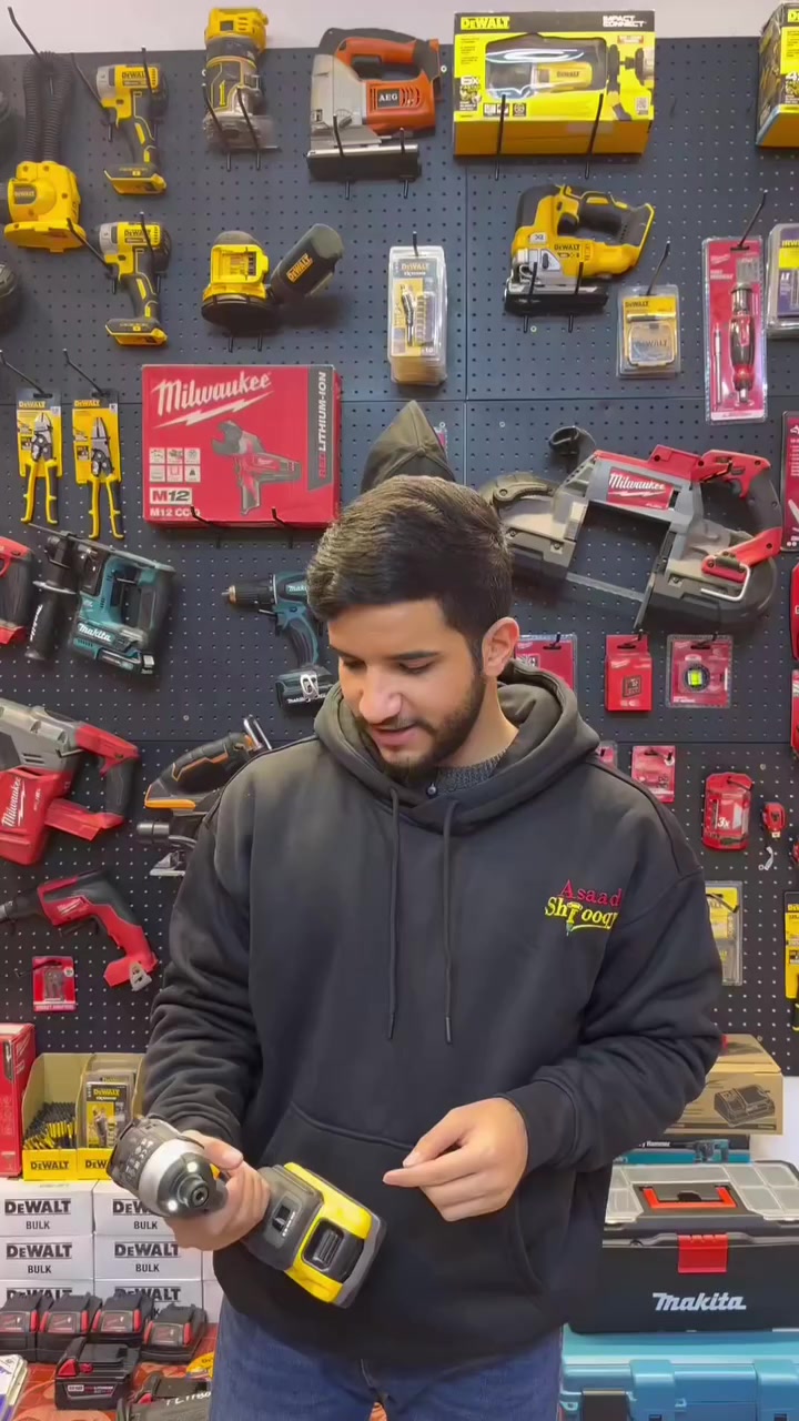 🔥 أقوى دريل ديولت 
قوة خرافية وأداء يعتمد عليه بكل شغلك 🔧  

📍 معرض أسعد شروكي  
🛠️ نوفر جميع أدوات ديوالت الأصلية + معدات كهربائية وصناعية  

📞 ***********  
📍 بغداد – جميلة، شارع خير الله  

تعال وشوف القوة بعينك… الفرق واضح من أول استخدام 😉
