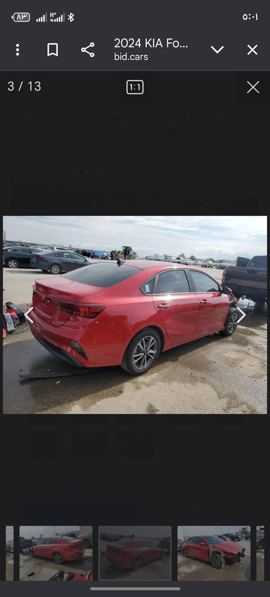 السلام عليكم للبيع فورتي٢٤كفاله عدا الحادث مالته سرقه شرط بدون ايرباك مشي حقيقي ١٢ الف دخول جديد بدون رقم تترقم جميع المحافظات مكاني بابل *********** السعر
