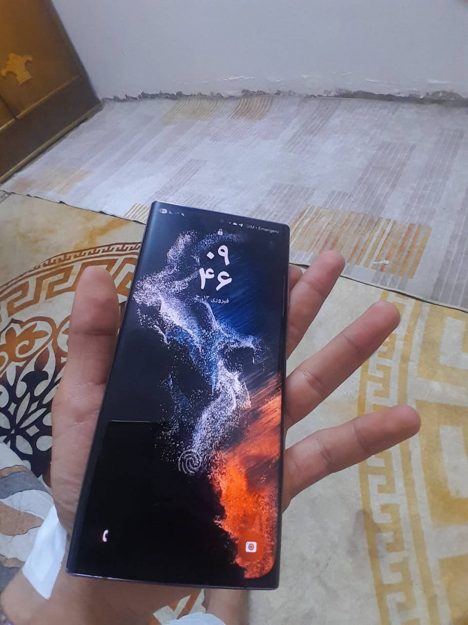 سلام عليكم شباب عندي هاذ ال S22الترة امريكي جهاز نضيف اللة شاهد 
مبدل شاشة اصلية بصمة شغالة وكلشي شغال بي 
وضهر مفطر ولكامرة المامية بيهة غواش جهاز دبل خط 
جهاز مال بيت اريدة ب275 وبي مجال بسيط مكاني 
بغداد مدينة الصدر ***********
