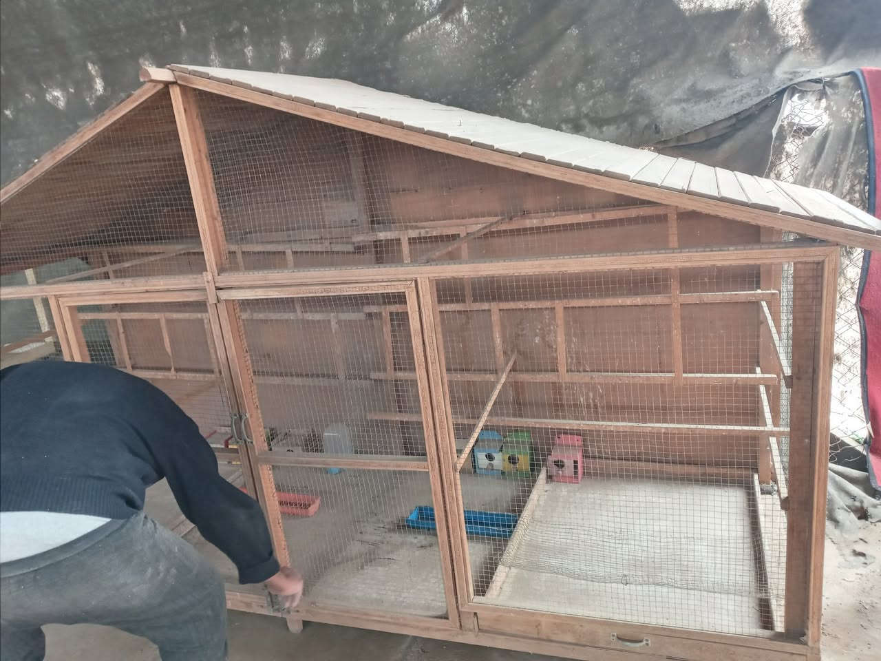 قفص ٣ امتار للبيع العلو ١٧٠سم جملون  السعر ١٠٠ وبي  مجال  تسكام  خشب مو عادي  مكاني الديوانية مركز  التواصل خاص او عالرقم *********** متوفر واتساب
