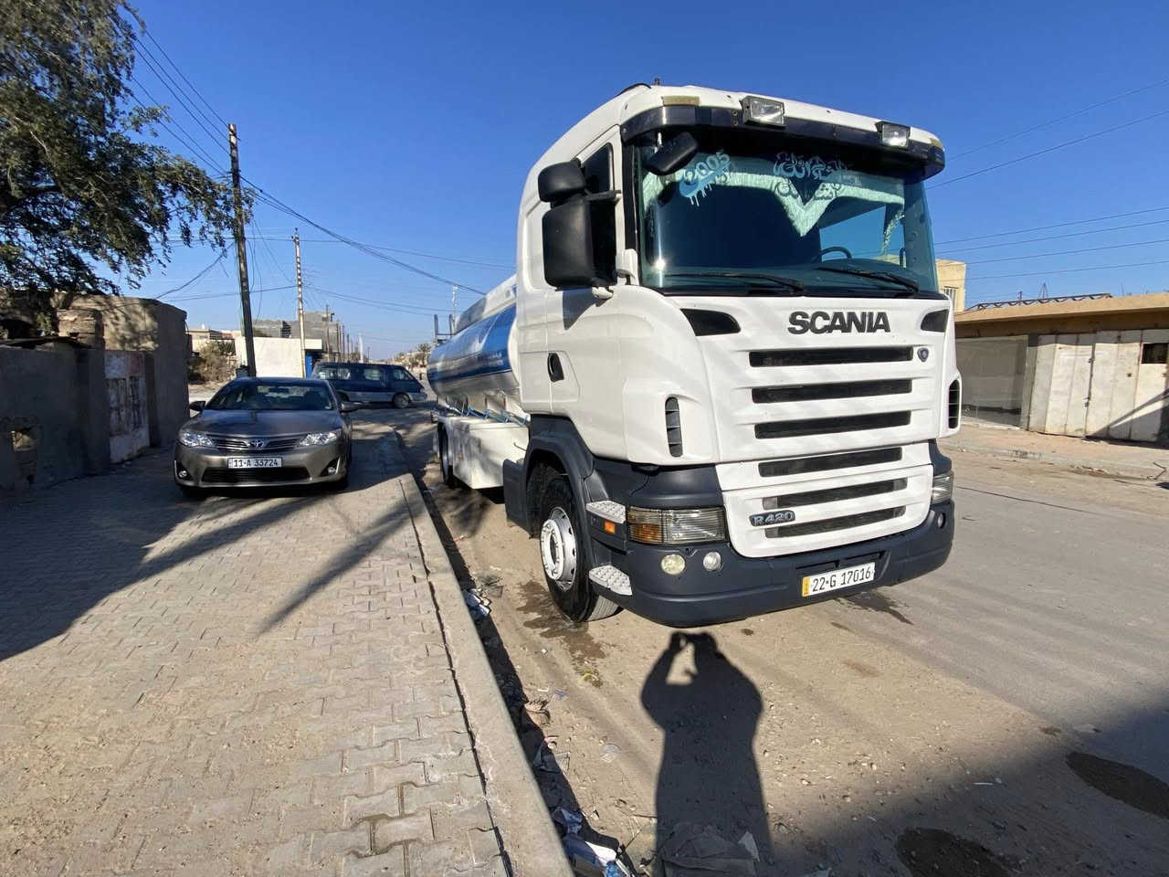 سكانيا للبيع
موديل 2005
رقم أربيل بسمي  
تانكي زيرو 
شاصي بلادي 
محرك انجكسن 
تخم تاير جديد 
كفاله عامه 
مكاني قضاء الطارميه 
***********
