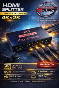 مقسم HDMI • ١×٤ • 4K 2K