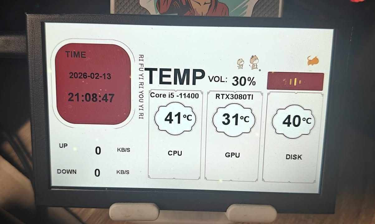 شاشة ٥ انش
تعرض المعلومات القطع الداخلية للكمبيوتر
وياها برنامج جاهز يدعم لغة إنجليزية 
شغالة و مفحوصة
منفذ type-c
و ثيمات مجانية وياها قابل للتعديل 

السعر ٣٥ مع التوصيل


**إذا كنت صاحب هذا الإعلان وتريد حذفه لأي سبب، رجاءا أرسل رسالة إلى الدعم الفني**