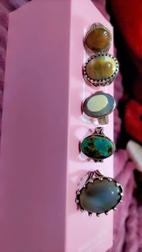 محابس • فضة ٩٢٥ • أحجار سليماني