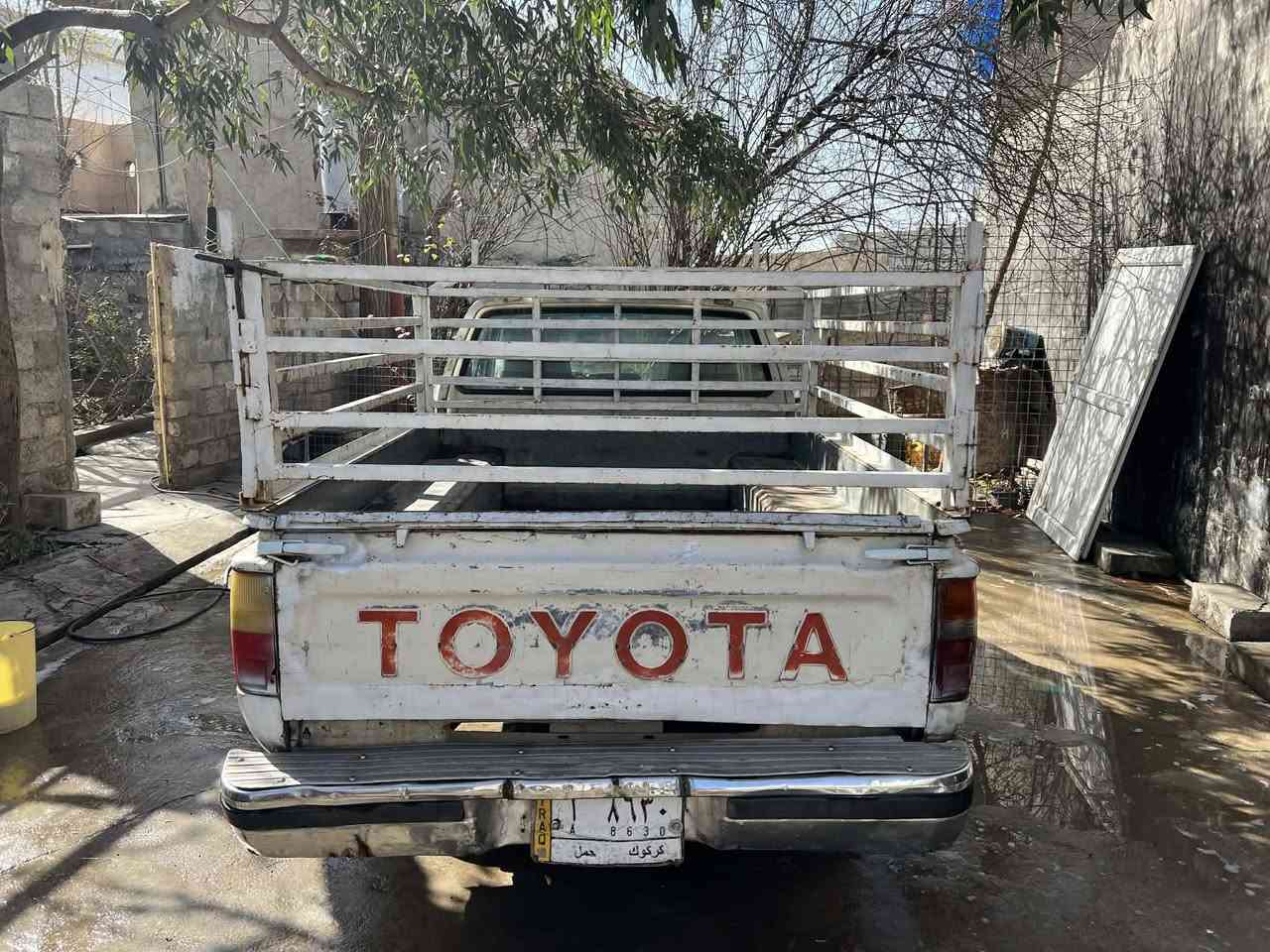 سلام عليكم 
ماشاءالله 
تۆیۆتا پیکاب
مۆدێل1991
سەنەوی تازەیە تا2027
رەقەم کەرکوکە
مەکینەی کرۆسیدە
(مەکینە و گێر شانسی اکسل)هەمووگیانی بەشەرت
لێدرانی بەقوەتی نییە 
رەقم  خاوەنی 
***********
***********
