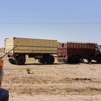 توجد سيارة قاطرة مقطورة جاهزة للاجار لنقل الحنطه الى سايلو عنه الاتصال...