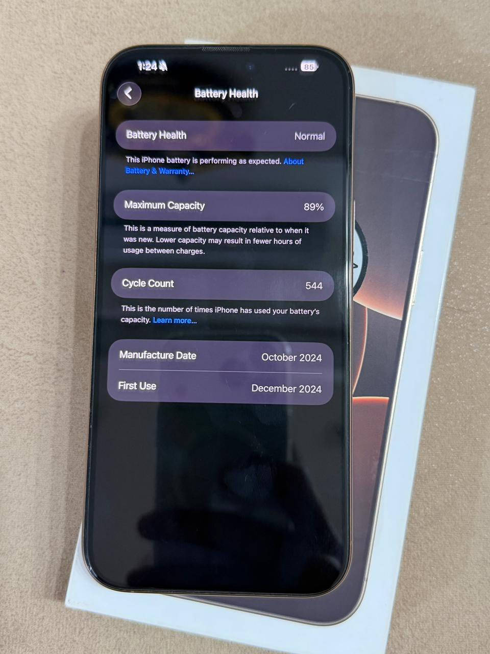 السلام عليكم
ايفون ١٦ برو ماكس 

ذاكره 256 
لون ذهبي دزر 
جهاز نظيف جدا مكفول كفال من كلشي 
سعر مليون و 350 
بي مجال 
للاستفسار اتصال على رقم او مراسلة صفحه 
***********
