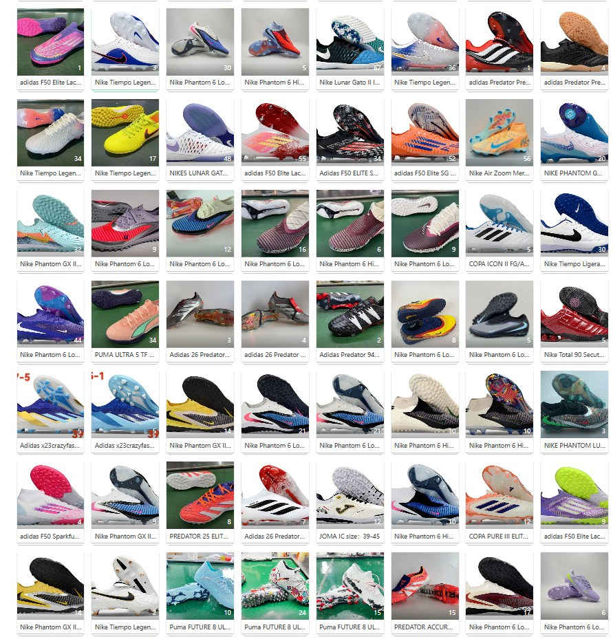 🔥
✅⚽ ------China Factory------⚽ 
✅Professional Soccer Football shoes wholesale fútbol
✅ Factory Direct - Best Prices 
✅ Nike/Adidas/Puma/JOMA/Support customization
✅ Low MOQ- 12Pair One Color
✅ 3000+ styles covering FG/TF/IC/SG soles
📩 Contact Now for Catalog & Quotes!
📱 WeChat/WhatsApp：https://linktr.ee/goodfootball
#NikeTiempo #NikeMercurial #AdidasPredator #AdidasXF50 #AdidasCopa #NIKET90 #PumaFootball #Football #guayoscali #KramponAşkı #GuayosNike #guayos #รองเท้าฟุตบอล #รองเท้าฟุตบอล #футбольніворота #футбол #футболки #adidasfutbol #fútbol #Footballshoes #Footballboots #Soccercleats #Botasdefútbol #Chaussuresdefootball #Fußballschuhe #Scarpedacalcio #Chuteiras #SoccerBoots #أحذية_كرة_القدم #نايك

Botas de fútbol⚽ Tacos⚽ Botines Chuteiras⚽ Astro Turfs⚽ Football Boots⚽ Scarpe da calcio⚽ Tacchetti⚽ Chaussures de football⚽ Crampons⚽ Fußballschuhe⚽ Stollenschuhe⚽ سبايك⚽ Футбольные бутсы⚽ أحذية كرة القدم⚽ Шиповки⚽ Viatu vya mpira wa miguu⚽ Boots⚽ Chuteiras⚽ Fußballschuhe⚽ Botas de fútbol⚽ Scarpe da calcio / Tacchetti⚽ Футбольные бутсы Futbol'nye butsy⚽ Fotbalové kopačky⚽ Futbol ayakkabısı⚽ Chuteiras⚽ Botines de fútbol⚽ Tacos / Botines⚽ Zapatillas de fútbol⚽ Tacos Botas de fútbol⚽ ⚽ نايك ميركوريال ⚽ Botines⚽ Tacos⚽ Giày đá bóng⚽ Sepatu sepak bola⚽ Kasut bola⚽ Sapatos ng football⚽أحذية كرة القدم ⚽ Sokker skoene⚽ جزمة كورة ⚽ Viatu vya mpira wa miguu ⚽ أحذية كرة القدم ⚽ Chaussures de football⚽ کفش فوتبال⚽ Kafsh-e football⚽ รองเท้าฟุตบอล ⚽ Viatu vya mpira ⚽سبايك ⚽ KramponAşkı ⚽Futbol ayakkabısı⚽ Krampon⚽ Mercurial⚽ أَحْذِيَة⚽ Predator ⚽بوما فيوتشر ⚽ Tacos⚽ القدم⚽ Aḥdhiyat kurat⚽ أَحْذِيَة كُرَة القَدَم⚽ giày_đá_bóng⚽ ⚽Giaybongda⚽ ChinaFactory ⚽ ฟุตบอล รองเท้า ⚽


**إذا كنت صاحب هذا الإعلان وتريد حذفه لأي سبب، رجاءا أرسل رسالة إلى الدعم الفني**