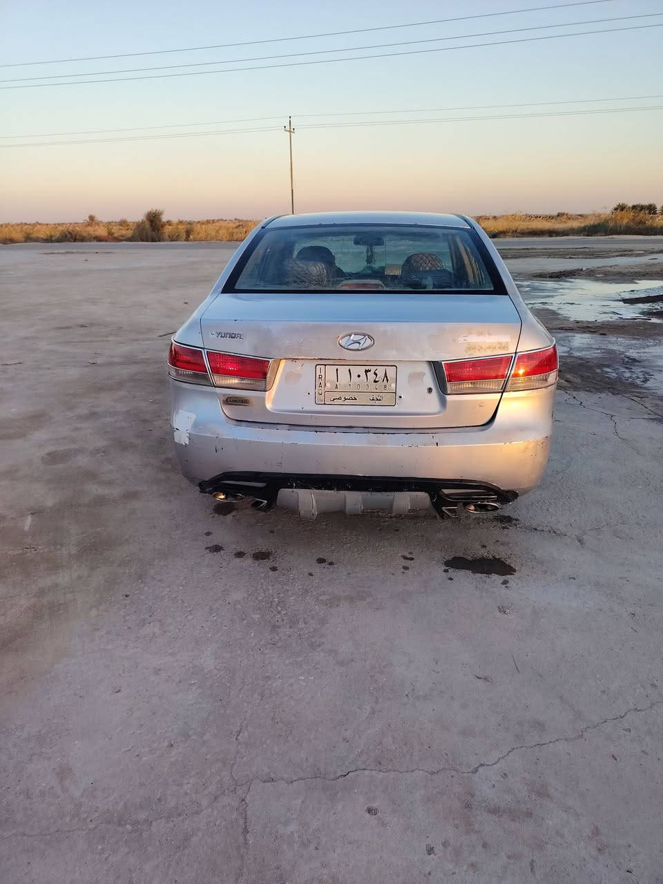 سوناتا وارد أمريكي موديل 2006 المكينه صار 15 يوم من شادهه 3300 ولكير أمس شديته ولحداديه 100% منضومت تبريد شادهه ب 600 تبرير ثلج وتدفئه تخم تاير لايت زينون السياره عله وضع الشركه قطرت صبغ مابيه حادثه مال امريكه شبر بلجاملغ فتحه بلقماره سياره واحد عله واحد رايده 90 $ وبيه مجال بصيط المكان الشطره ***********
