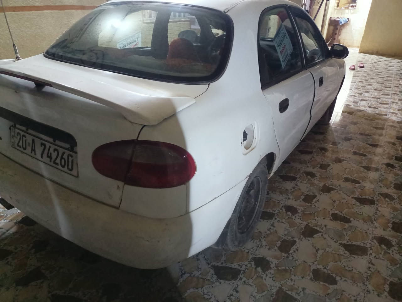 سلام عليكم لانوس موديل ٩٧رقم ديالى دوالي سياره مكفول من محرك وكير تخم تير سعر ٢٩وبيه مجال مكان الخالص ***********
