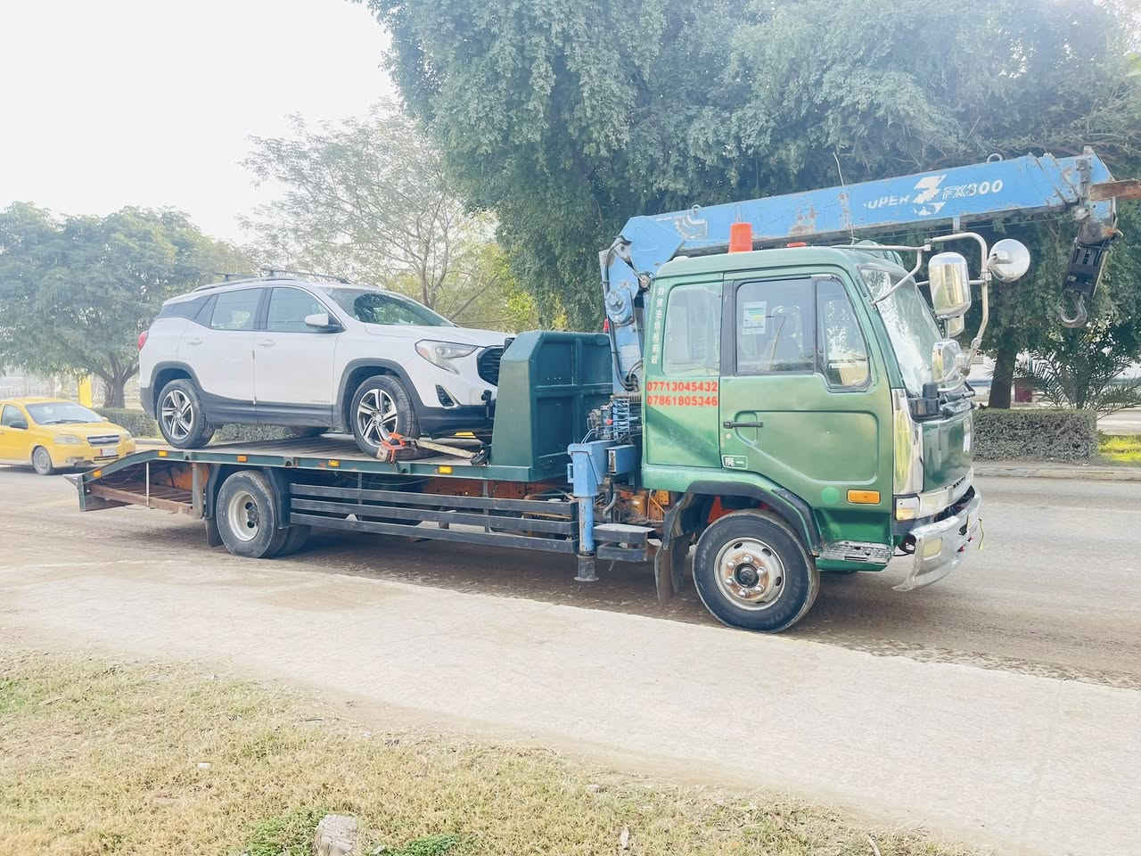 كرين للاجره داخل وخارج محافظه بابل نقل سيارات مولدات كرفان خدمه ٢٤ساعه ***********
