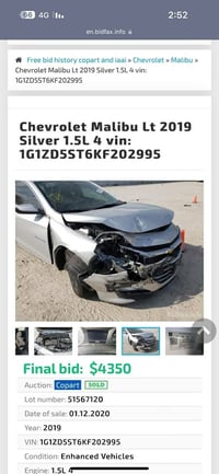 ماليبو LT • ٢٠١٩ • حادثة