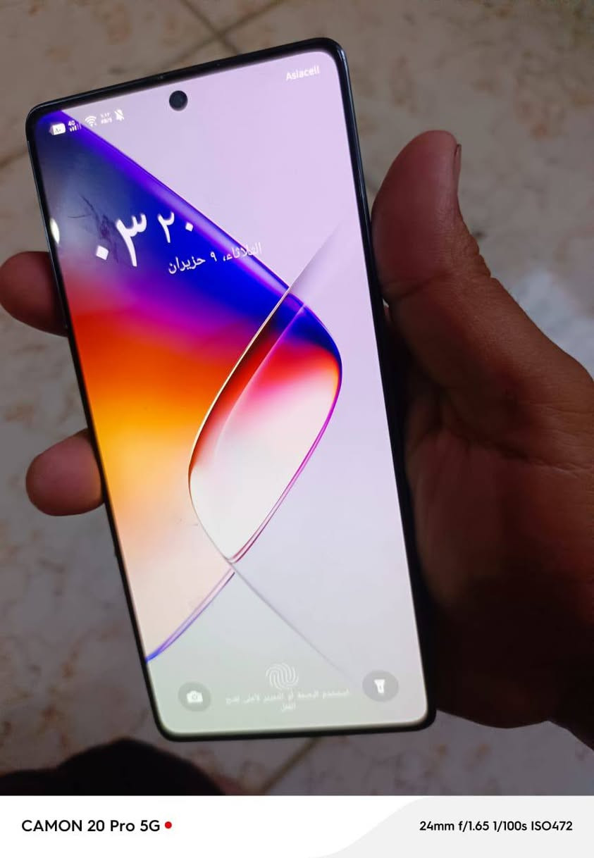 سلام عليكم جهاز انفنكس جي تي 20 برو جهاز نضيف مكفول من كلشي ذاكره /256RM 12 معالج دايمونسيتي 
م
يشغل 120 فريم فول لا تفكر بل العاب جهاز مكفول من كلشي ملاحظه بدون ملحقات انطيك ويا فريزر مبرد اقوه قطعه سعره 230 قفل 🔒 رقمي ***********
