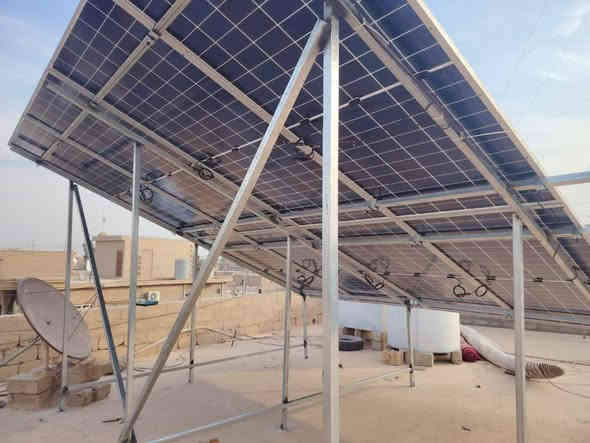 يسرنا في #مركز_دجلة_للطاقة_الشمسية 
ان نقدم لكم عملنا اليوم في صلاح الدين قضاء بيجي بقدرة 16 امبير نهارا و16 امبير ليلا.
لبيت الاخ ابو عمر.
مكونات المنظومة.
الواح لونجي 615 واط عدد 8
انفيرتر كرواط 6 كيلو واط 
بطارية هيثيوم حجم 16 كيلو .
مع كافة الملحقات والقواطع والاسلاك .
للاستفسار الاتصال 
***********
***********
عنواننا//
صلاح الدين تكريت القادسية الشارع العام 
الانبار الرمادي شارع 60
