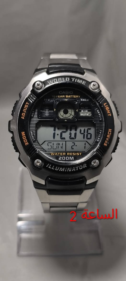 ⌚ سلسلة ساعات كاسيو تبدأ من 60 ألف وتنتهي بـ 230 ألف 🔥
🔹 الساعة الأولى – Casio Pathfinder Titanium
ساعة احترافية خفيفة من التيتانيوم، مزودة ببوصلة ومقياس ارتفاع وضغط، مناسبة للرحلات والاستخدام القاسي
💰 السعر: 200 ألف
🔹 الساعة الثانية – Casio AE-2000W (2199)
ساعة عملية ببطارية طويلة، توقيت عالمي، مقاومة ماء قوية وتصميم رياضي مناسب للاستخدام اليومي
💰 السعر: 60 ألف
🔹 الساعة الثالثة – Casio AE-3000W (3447)
توقيت عالمي مع شاشة كبيرة وقطر عملاق 50 ملم، مثالية للي يحبون الساعات الواضحة والضخمة
💰 السعر: 90 ألف
🔹 الساعة الرابعة – Casio ProTrek PRG-510
ساعة سولار احترافية بثلاث مستشعرات (بوصلة + ارتفاع + ضغط)، مناسبة للبر والمغامرات 
💰 السعر: 160 ألف
🔹 الساعة الخامسة – Casio G-Shock GG-1000
موديل Mudmaster مقاوم للوحل والصدمات، قوي جدًا للاستخدام الشاق ويحتوي على بوصلة وحرارة
💰 السعر: 230 ألف
📩 للاستفسار عن الساعات خاص


**إذا كنت صاحب هذا الإعلان وتريد حذفه لأي سبب، رجاءا أرسل رسالة إلى الدعم الفني**