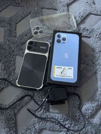 أيفون 13 برو ماكس ذاكره 256 بطاريه 80 بلادي مبدل بيه فقط كأمره اصليه م...