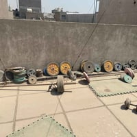 اجهزة واوزان وشفتات ودمبلصات للبيع العنوان كمب سارة  07800708815