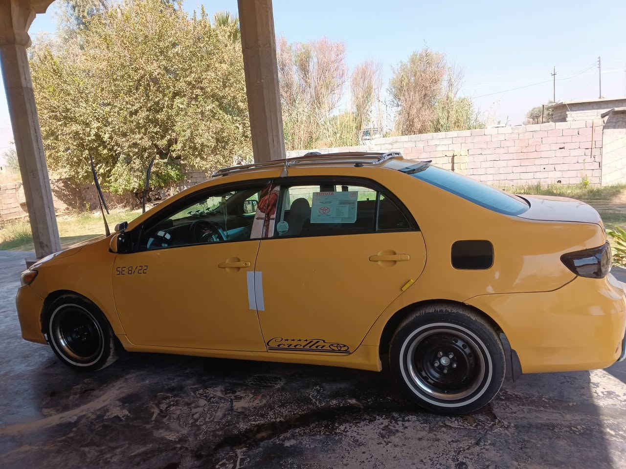 سلام عليكم للبيع او المراوس كورلا 2009 محدث 2013 حادثها الجاملغ الخلفي للسائق محرك وكير خير من الله 
مكانها صلاح الدين الدجيل السعر 95
للتواصل ***********
