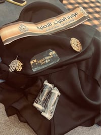 عباية • قماش حرير • سواد فاحم