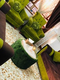 طقم ٨ مقاعد • طبلة وسطية • الزعفرانيه الزهور