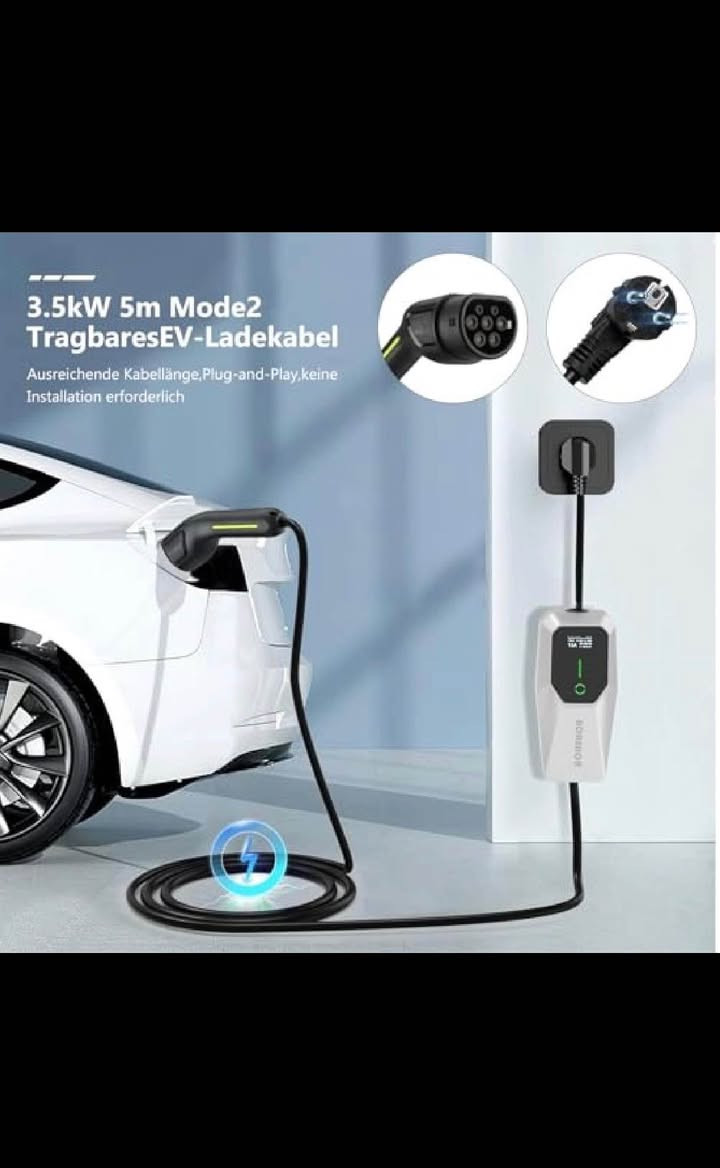 ***********
kW EV Charger Type 2 Schuko for Home 3.5
شحن سياره كهرباي BYD )mercedes bmw audi
شحن 16 امبير 
باركاويكردنه ودى جيّكير وخيّرا: كيبلّى شه حنكردنه ودى جوّرى ٢ زورترين هيزى شه حنكردنه وهى ٣.٦ كيلوواته؛ زورترين كاره باى دمرجوون 16ئه مبيّر؛ 10A و13A و16A كاره باى كوراو، سىّ هيّزى شه حنكردنه وه، قولتيه دابين ده كات: 220V-240V AC و خيّرايى شه حنكردنه وه ى خيّرا.
نيشاندانى شاشه ى LED: باركاويكه رمومى 2 له 1 بريار ده دات شاشمى LED وكلوبى LED دايناميكى هه يه، كه يارمه تيدمره بو خويندنه وهى زانيارييه كانى وه ك كاره باى باركاويكردنه وه، ڤولتيه، كاتى شه حنكردنه وه وه تد له كاتى راسته قينه دا وجاوديّر يكردنى دوّخى شه حنكردنه وه. باركاويكه ره ودى EV ى پورته بل جورى ٢ ده توانيّت كاتيّكى دياريكراوى شه حنكردنه وه دابنيّت و دواى زورترين ٥ كاتزميّر باركاوى بكاته وه. ئه مه ش ريّك هت بيّده دات كاتى شه حنكردنه وه كه مانادار بكه يت وكاتى شه حنكردنه وه و تيجووى شه حنكردنه وه پاشه كه وت بكه يت.
سهل امات ومتمانه ييكراو باركاويكه ره وه ى جورى Schuko EV 2
له كه ل CE، بيّداويستييه كانى بروانامهى FCC دمكونجيّت، خاوه نى هه لسه نكاندنى IP55 وكارايى درّه ئاو و توز بو به كارهيّنانى ده ره وه وباران دابين دمكات. زياد قولّتيه/كه م قوّلَتيه، بارى زور، شورت سيّركت، دزه كردن، زه ويكردن، يله ى كه رمى زياده، پاراستنى له ليّدانى ره شه با، كه يسى TPU وا دمكات كيّبلى شه حنكردنه وه بو نوتومبيّله كاره باييه كان زياتر به ركرى له له به ركردن، به ركرى له بيربوون، رينكه دوّست، وبه ركرييه كى نايابى كهرمى وبهركرى سهرما دابين دهكات.
كارهيّنان ئاسانه: ويستكه ى شه حنكردنه وه ى سندوقى ديوارى

موبايل، بيويست به دانانى ناكات، ته نها بلاك و ياريكردن! ساده و

كونجاوه. كيّبلّى شه حنكردنه وه كه دريّزييه كمى ٥ مه تره ده توانيّت

بِيّدا ويستييه كانى شه حنكردنه ودت له ريكاكانى هاتووجو وكه راج

وهتد دابين بكات. ياكيّجه كه جانتايه كى هه لكرتنى كَهوره

به خور ايى له خوده كريّت كه ده توانريّت وه ك سندوقى ديوارى

ودستاو له مالّه وه يان له شويّنى كارهكه ت يان وه ك شه حنيّكى
كه وره بو له كاتى روشتندا به كاربهيّنريّت. دهوك, العراق
