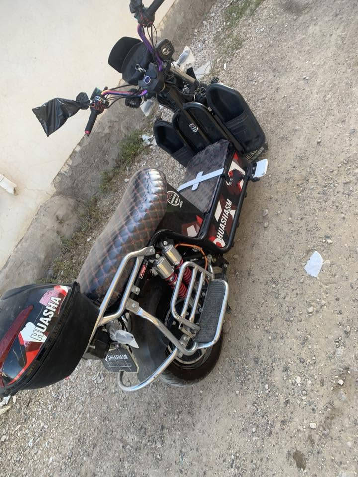 متاح ماطور هيوشه موديل 2025🙃
ماطور  و كشره جديد🤩
بطارياته علفحص تقره كله 10 بس بيها مشكله منفخه و منفخه قليل مو هواي حيل قليل منفخه 
سعره 425وبي مجالل 🤩 
الاستفسار علا ل رقم *********** و يتوفر بي ووتساب
