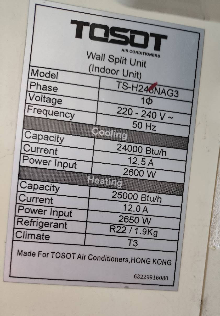❄️🔥 للبيع سبلت ماركة توسوت TOSOT (توسوت) 🔥❄️

✅ الحجم: 2 طن 
✨ نظيف جدًا (أخو الجديد)
⚙️ شغال 100% وجاهز للتركيب

📦 كامل الملحقات:
🔹 البواري
🔹 الريموت
🔹 محصور الغاز
🔹 القاعدة

💰 السعر: 450,000 دينار (بي مجال بسيط)

♦ملاحضه توجد سبالت اخرئ 

📍 الموقع: بغداد – حي الجامعة، نهاية شارع المصرف، قرب الجمعية.

📞 للاستفسار: *********** بغداد, العراق
