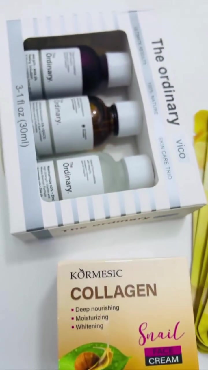 🌸✨ عرض العناية بالبشرة ✨🌸
روتين كامل ينظف، يرطب ويعطي نضارة للبشرة 😍💖
🧴 يحتوي على: 🌿 مجموعة The Ordinary
🥭 ماسك مانگو (10 قطع)
🥒 سكرب الخيار
🐌 كريم الحلزون بالكولاجين
☕ كريم القهوة للهالات والتفتيح
✔️ تنظيف + ترطيب + تفتيح + نضارة
> ﹏﹏﹏﹏﹏﹏ 𓍢ִ໋ 🫧 ✧ 🦢 𓍢ִ໋ 🪞 ﹏﹏﹏﹏﹏﹏
> 𓍢ִ໋🌷‌֒ ✧˚ ༘ ⋆｡˚ ☁️
#منتجات_فارمسي
#عناية_وجمال
#ترند_الجمال
#نعومة_البشرة


**إذا كنت صاحب هذا الإعلان وتريد حذفه لأي سبب، رجاءا أرسل رسالة إلى الدعم الفني**