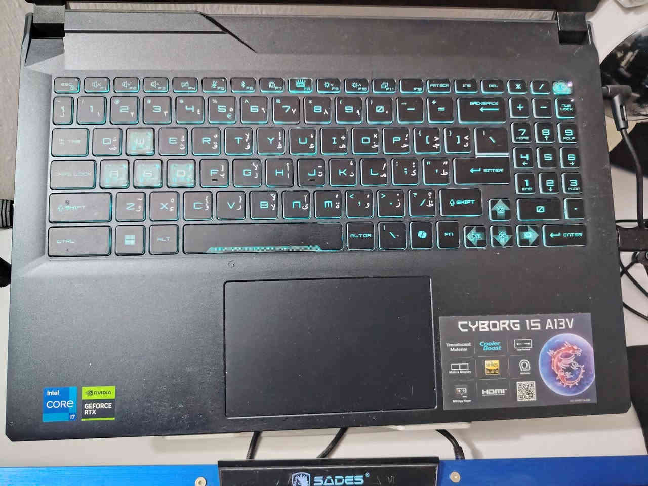 MSI Cyborg 15
العاب قوية ، البرمجة، والتصميم

المكان: السيدية / أبو غريب
رقم الهاتف: ***********

Specifications:
Model: MSI Cyborg 15
Processor: Intel Core i7 – 13th Gen
Graphics Card: NVIDIA GeForce RTX 4060
RAM: 16GB
Storage: 1TB SSD

اللابتوب صارله عندي شهرين ، أداء عالي وسريع
يتحمل اقوى الالعاب نسبة نضافته ٩٩٪
السعر 1,100,000 د. ع __ مليون ومية 
للاستفسار الاتصال على الرقم
***********
