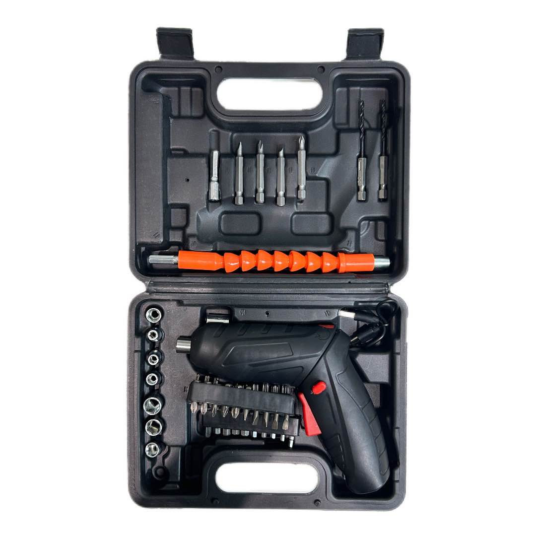 طقم مثالي لجميع أعمال الصيانة
المنزلية القوية والخفيفة
يتضمن مفك كهربائي قابل لإعادة الشحن وعدد كبير من الرؤوس المختلفة لتتناسب مع جميع أنواع البراغي والتثبيتات

 سهل الاستخدام وخفيف الوزن، مصمم لتوفير أقصى راحة أثناء العمل

يُستخدم لتجميع الأثاث وتصليح الأجهزة المنزليةو فك وربط البراغي، الأعمال اليدوية، وصيانة السيارات الخفيفة

 مزود بوصلة مرنة للوصول للأماكن الضيقة بسهولة.

يحتوي الطقم على:
– مفك كهربائي قوي بقبضة مريحة
– ٣ رؤوس حفر مختلفة
– ٦ رؤوس طويلة متعددة الاستخدام
– ١٢ رأس سداسي بأحجام متنوعة
– ٣ مجموعات رؤوس صغيرة (أكثر من ٢٠ رأس) تشمل رؤوس مسطحة، نجمة، مربعة، وhex
– وصلة مرنة للوصول للأماكن الصعبة
– شاحن كهربائي للمفك
– حقيبة بلاستيكية منظمة وسهلة الحمل

قابل للتحويل من شكل مسدس الى شكل مفك
 البطارية: قابلة لإعادة الشحن
الخامة: بلاستيك مقوّى ومعدن مقاوم للصدأ أربيل, العراق


**إذا كنت صاحب هذا الإعلان وتريد حذفه لأي سبب، رجاءا أرسل رسالة إلى الدعم الفني**