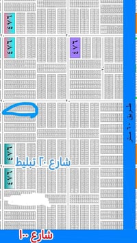 قطعة 100م • بلدائره الزرقه • قريبة شارع 60