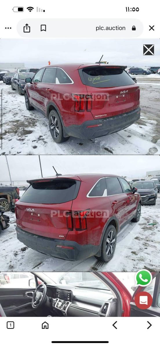 للبيع: كيا سورينتو 2023 – مواصفات أمريكي (High Grade 2.5L)
فرصة ممتازة لامتلاك سيارة شبه جديدة وبمواصفات عالية 👌

🔹 الموديل: كيا سورينتو X – 2023
🔹 المحرك: 4 سلندر – 2.5L بنزين
🔹 القير: أوتوماتيك
🔹 الممشى: 75,000 كم
🔹 اللون: مارون
🔹 عدد المقاعد: 7 ركاب
🔹 الداخلية: شامواه + جلد
🔹 اللوحة: المثنى – خصوصي
🔹 الأجزاء المطلية: كليّن تايتل
🔹 الحالة: بدون حوادث – سونار – صور أمريكي

✨ المواصفات والميزات:
 • بصمة تشغيل عن بُعد
 • حساسـات أمامي وخلفي
 • شحن وايرلس
 • إشارات بالمرايا
 • شاشة لمس كبيرة
 • تبريد قطعتين (مناخ ثنائي)
 • تدفئة كشنات
 • نظام حفظ المسار
 • وسائد هوائية متعددة

💰 السعر: 265 (قابل للتفاوض للجادين)

📞   ***********  او واتساب

