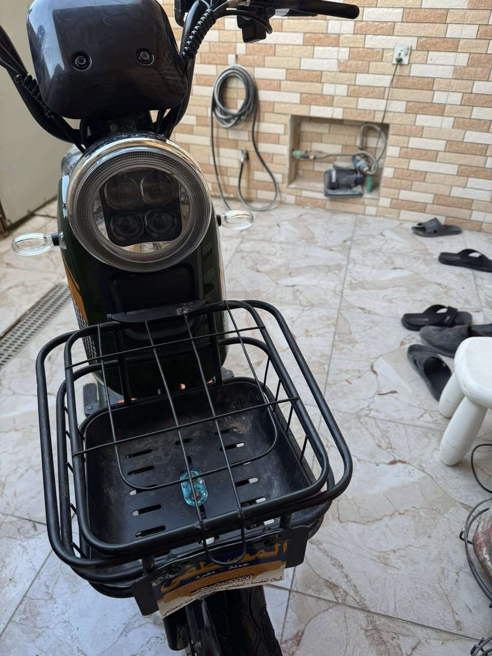 سلام عليكم بايسكل شحن موديل 25 جديد صاريل شهر من مشتريه
يجي خمس بطاريات كبار 

يمشيك يومين الى ثلاث ايام 

بدون شحن 

وياه شاحنته الاصليه و شاحنه اضافيه شحن سريع 

و وياه البايدام و الذراع و الزنجيل جديدات 

بس يرادله كشن  

مكاني كربلاء البوبيات عامود 64 

السعر  450 و بيه مجال

(( اني ماخذه 650)) 

للتواصل عالخاص او واتساب 

***********
