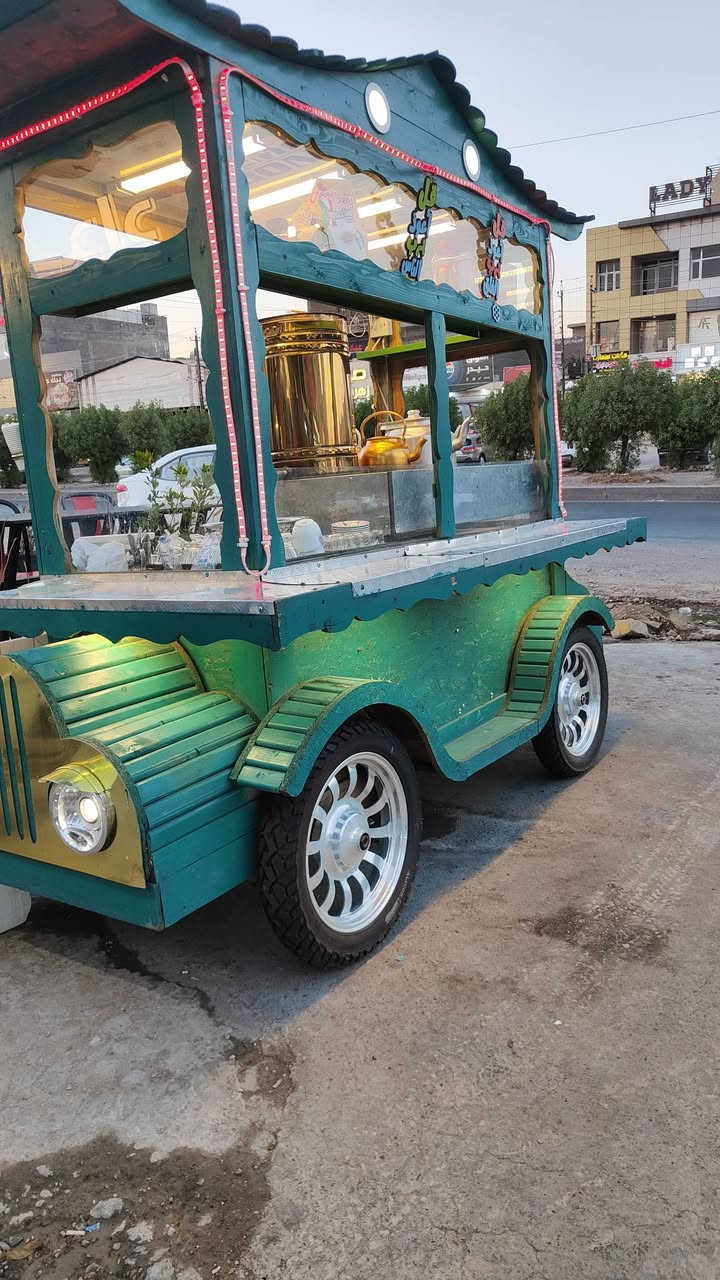 السلام عليكم عربانة جاي او لبلبي و باكلة و ذرة جاهزة من كلشي بس اني فتحت بيها جاي بيها طباخات وياها واذا تريدها بس العربانة عادي او وي الغراض العربانة تفصال جديد /التفاصيل خاص رقم الهاتف ***********
المكان بغداد
