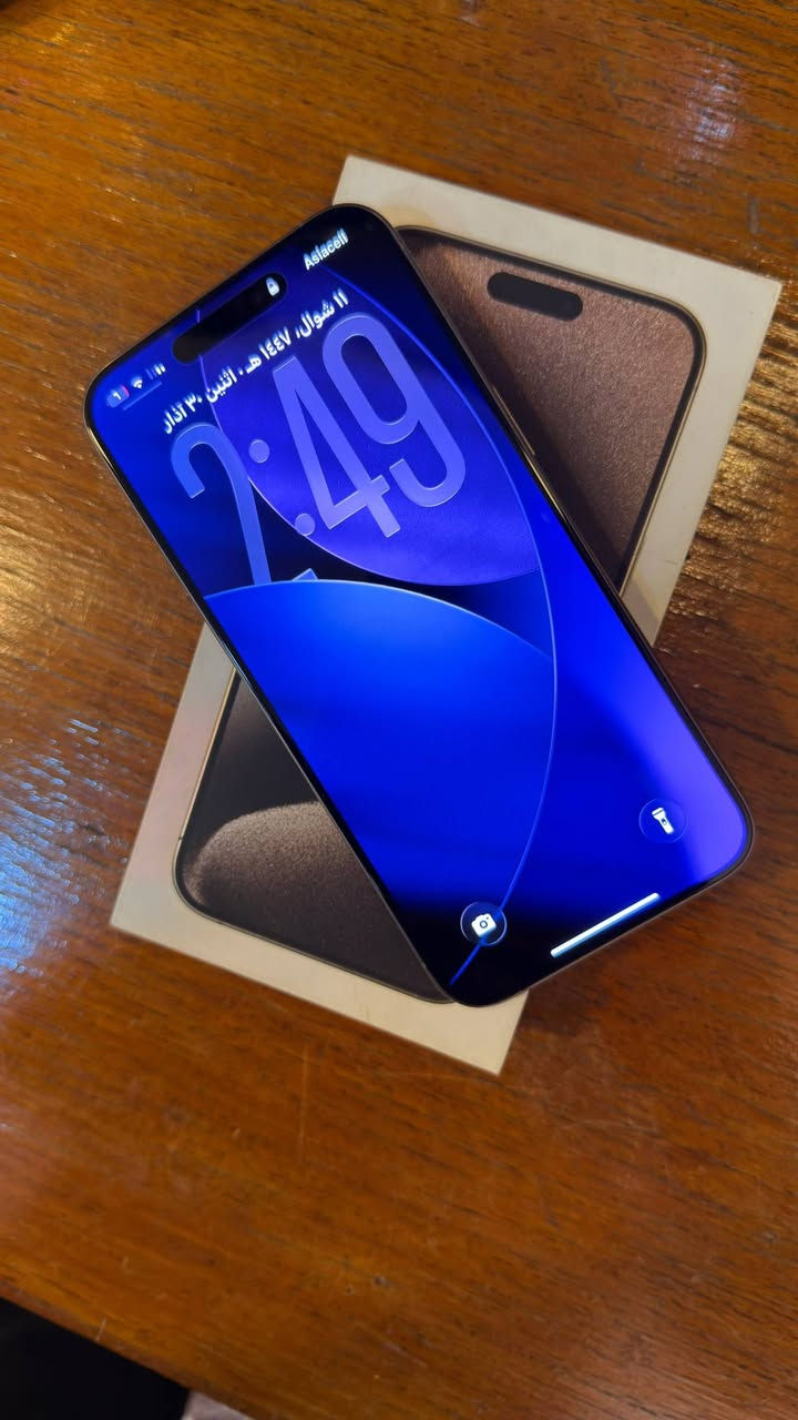 ايفون 15 برو ماكس ذاكره 256 بطاريه 85 الجهاز هو والجديد سوة نظافته 100‎%‎ زلغ مابي نفس ما موضح بالصور نموذج M الجهاز ماستر شرق اوسط لونه المميز تيتانيوم الكارتون الاصلي موجود وتر بروف وتأخذه عالفحص وتفحص يم اي شخص براحتك وتر بروف يعني كلشي ممبدل بي وحتى وصل الشراء موجود وياه 

السعر: مليون و100
العنوان: بغداد العبيدي الشهداء الثانية
للتواصل: ***********
