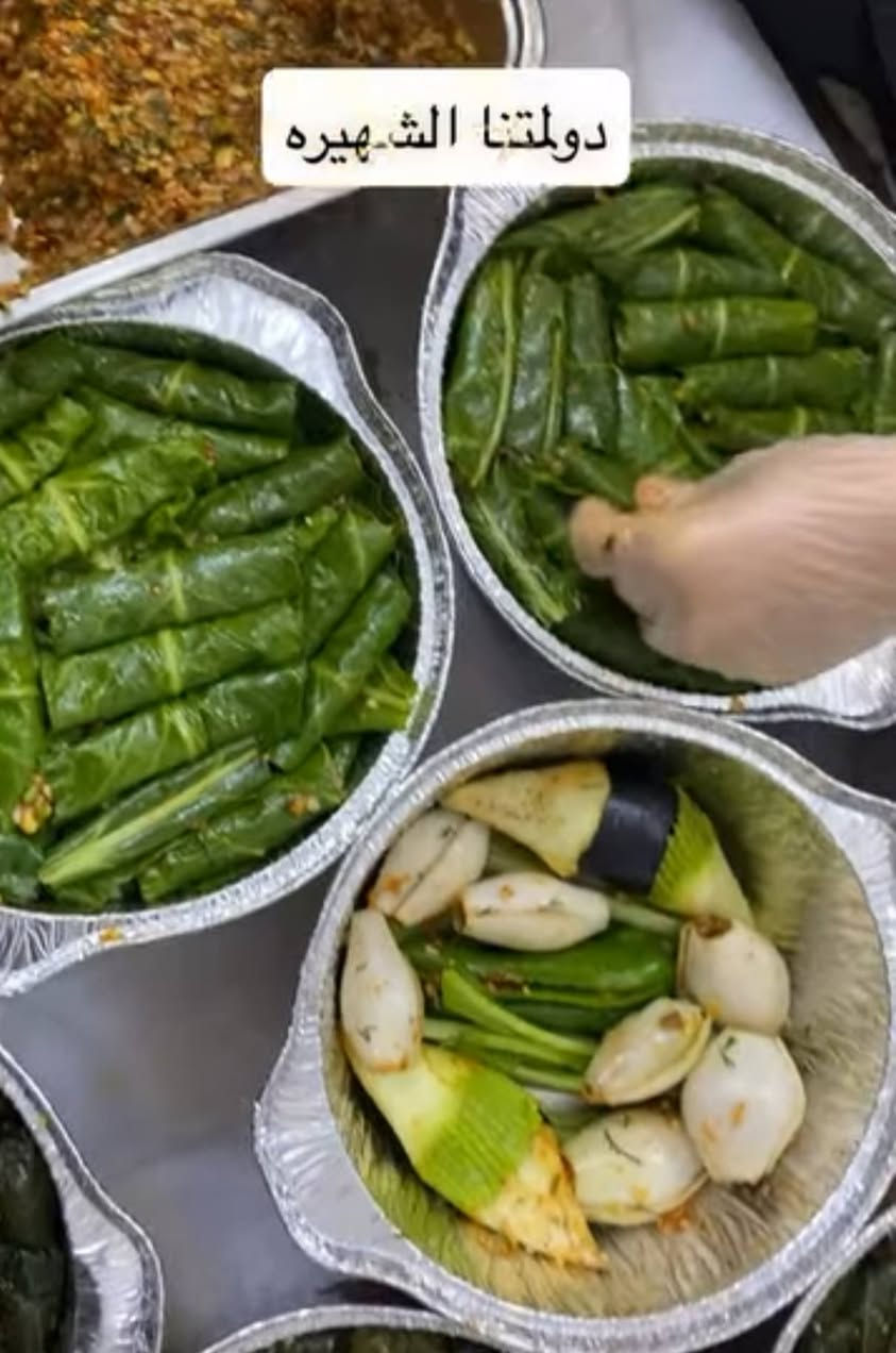 .. دولمه بيتيه بطعم خيال حامضه 🍋🍋🍋ولاچعه بسعر مناسب جدا تتوفر يوم  كل يوم  بمفرد وجدر الأسعار حلوه وحسب الكميه الترديها للحجز خاص توصيل الف🥒🥦🥬🫛🚖


**إذا كنت صاحب هذا الإعلان وتريد حذفه لأي سبب، رجاءا أرسل رسالة إلى الدعم الفني**