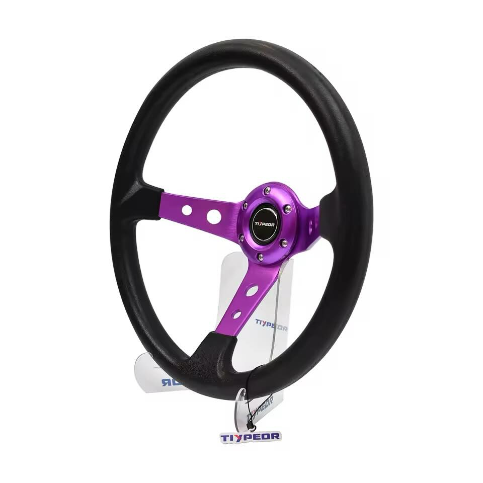 بناءً على الملصق الموجود في الصورة، هذا المنتج هو عجلة قيادة رياضية (Performance Steering Wheel) بقطر 350 مم وتصميم "Deep Dish" (مقعر العمق)، وهي مخصصة للسيارات الرياضية بنمطJDM.

إليك التفاصيل التقنية والبيانات المستخلصة من الملصق:
مواصفات المنتج
اسم المنتج: Performance Steering Wheel 350mm Deep Dish 6 Bolt For JDM Sport Racing Steering Wheel.


**إذا كنت صاحب هذا الإعلان وتريد حذفه لأي سبب، رجاءا أرسل رسالة إلى الدعم الفني**