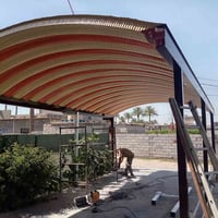 تم بعون ألله عمل سقيفه في منطقة ابو غريب ونشكر كادر مكتب الصادق اللسقا...